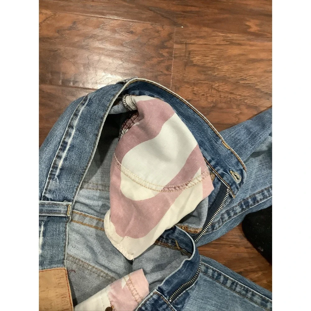 True Religion Jeans Men Size 33 Denim Blue Jeans Straight
